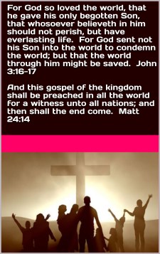 Gospel preached end will come